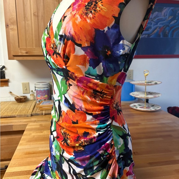 Lauren Ralph Lauren Cocktail Dress Floral Midi - Picture 8 of 11